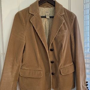 Vintage LL Bean corduroy blazer, khaki sz 10